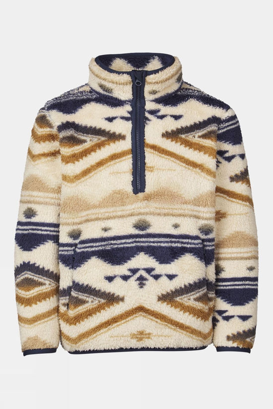Ayacucho Kids Colorado Half Zip Fleece Ecru / Andesite