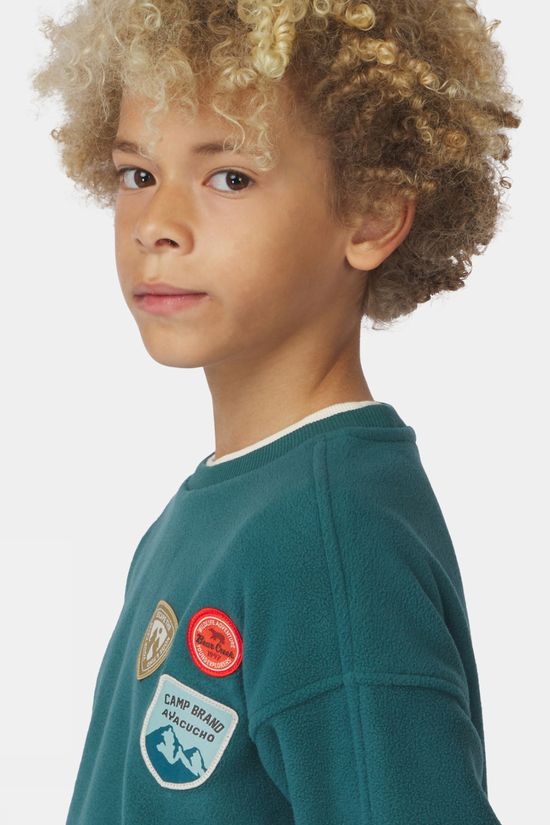 Ayacucho Kids Roland Badge Sweatshirt Teal
