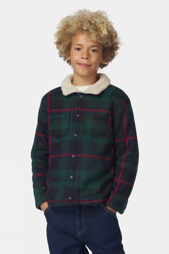 Ayacucho Kids Albert Overshirt Green Check