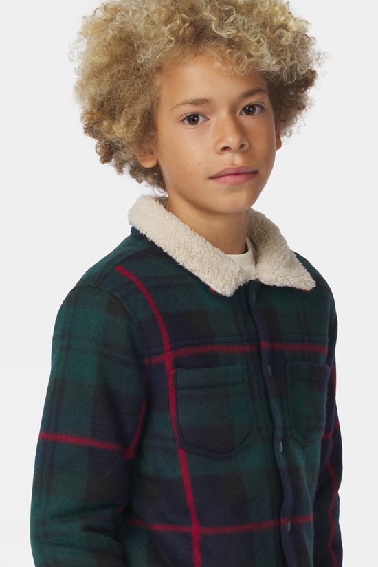 Ayacucho Kids Albert Overshirt Green Check