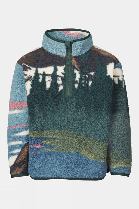 Ayacucho Kids Vive Half Zip Fleece Nostalgia Rose Pattern