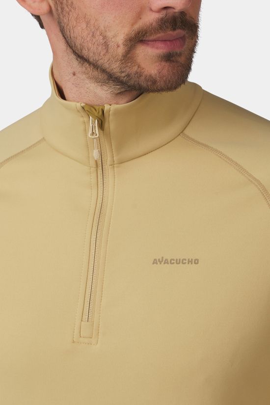 Ayacucho Mens Nouva Tech Quarter Zip Fleece Star Fish