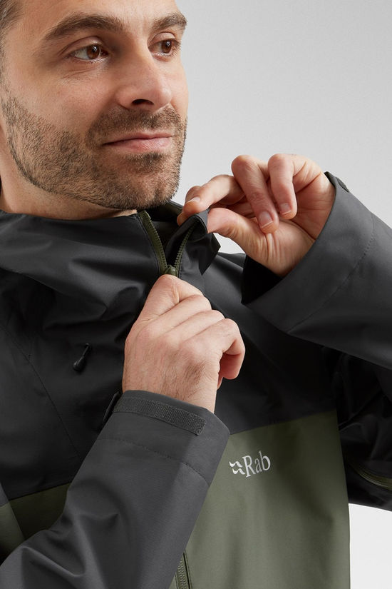 Rab Mens Arc Eco Jacket Graphene/Light Khaki