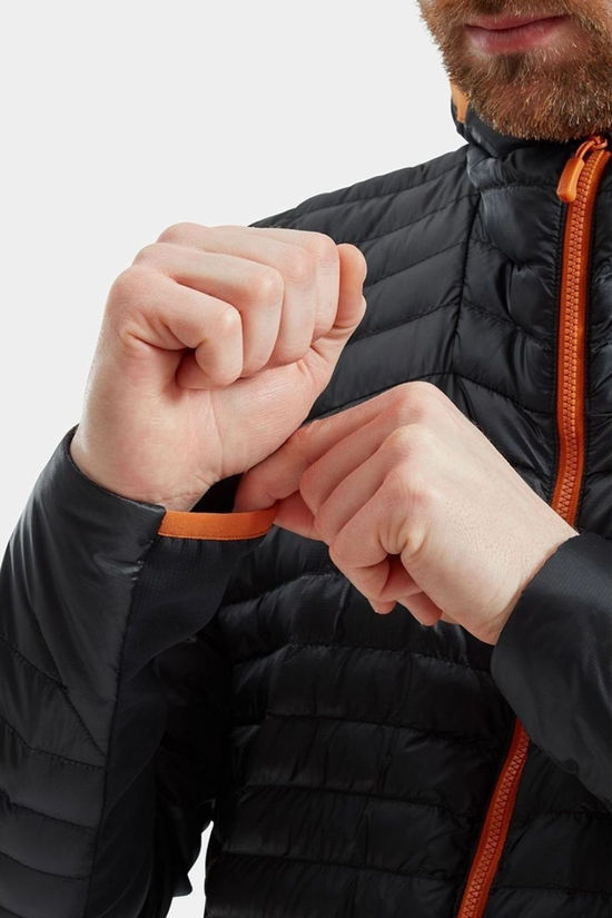 Rab Mens Cirrus Flex 2.0 Insulated Hooded Jacket Ebony/Marmalade