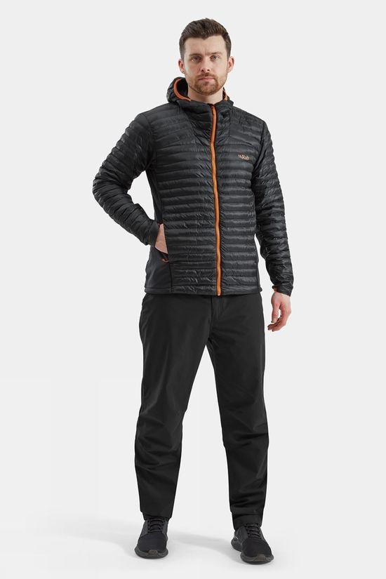 Rab Mens Cirrus Flex 2.0 Insulated Hooded Jacket Ebony/Marmalade