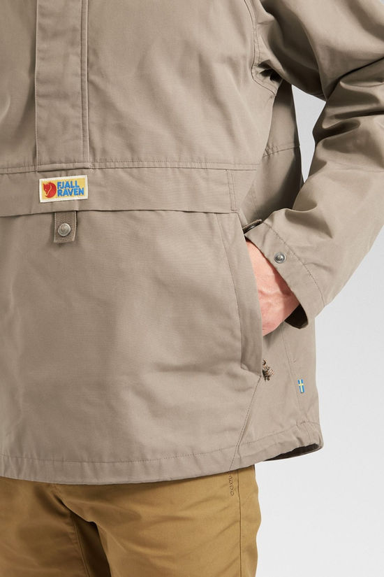 Fjallraven Mens Vardag Anorak  Suede Brown