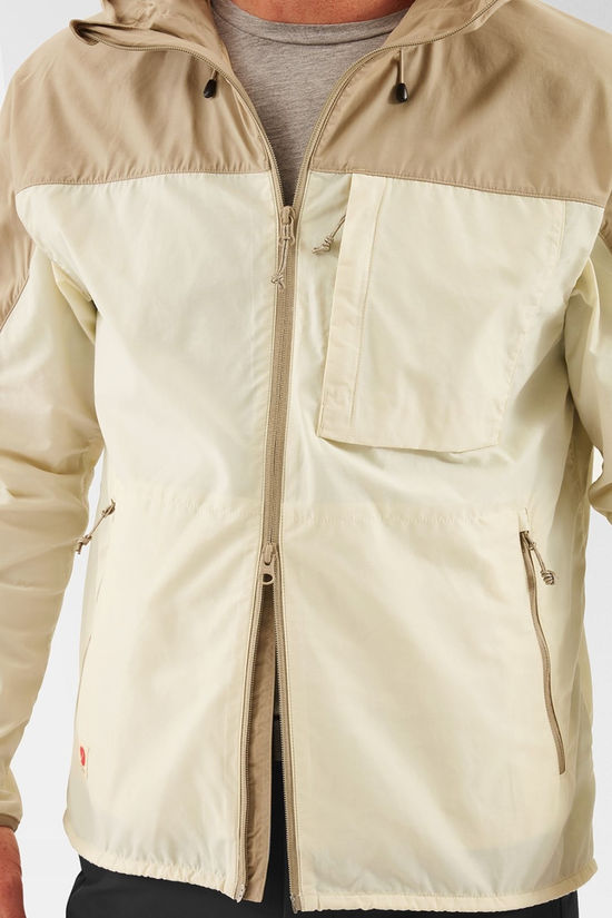 Fjallraven Mens High Coast Wind Jacket Chalk White-Fossil