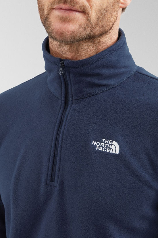 The North Face Mens Cornice II Quarter Zip Fleece Summit Navy/TNF White