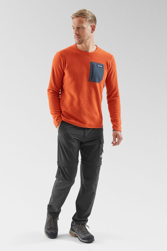 Patagonia Mens R1 Air Crewneck Pullover Sweatshirt Pollinator Orange