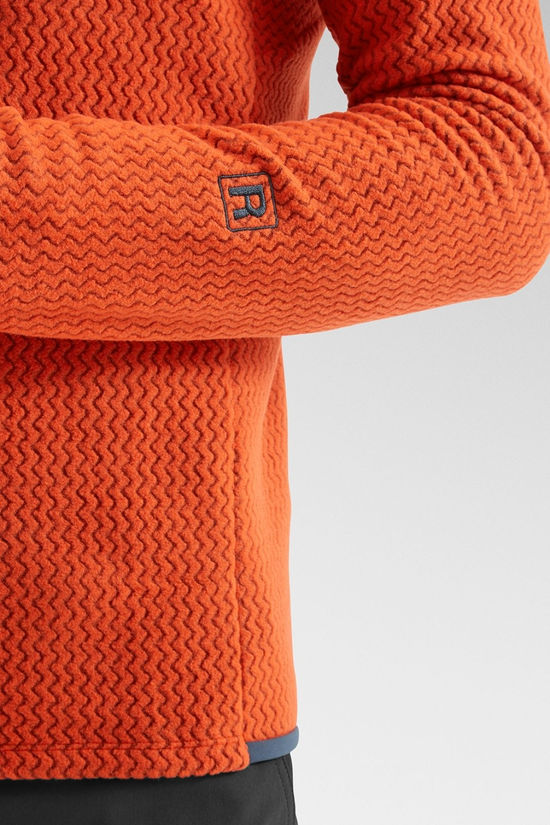 Patagonia Mens R1 Air Crewneck Pullover Sweatshirt Pollinator Orange