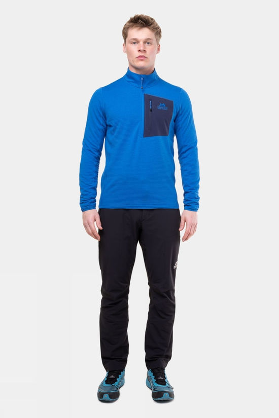 Mountain Equipment Mens Lumiko Zip T Fleece Atlantic/Cosmos