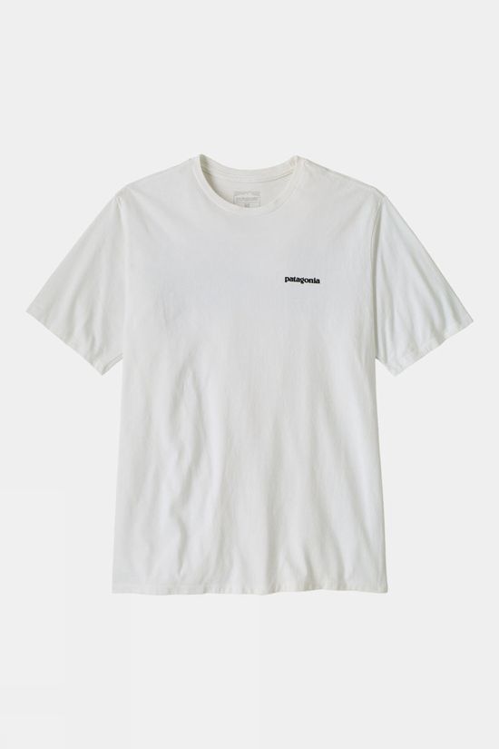 Patagonia Mens P6 Logo Responsibili- T-Shirt Fiber White