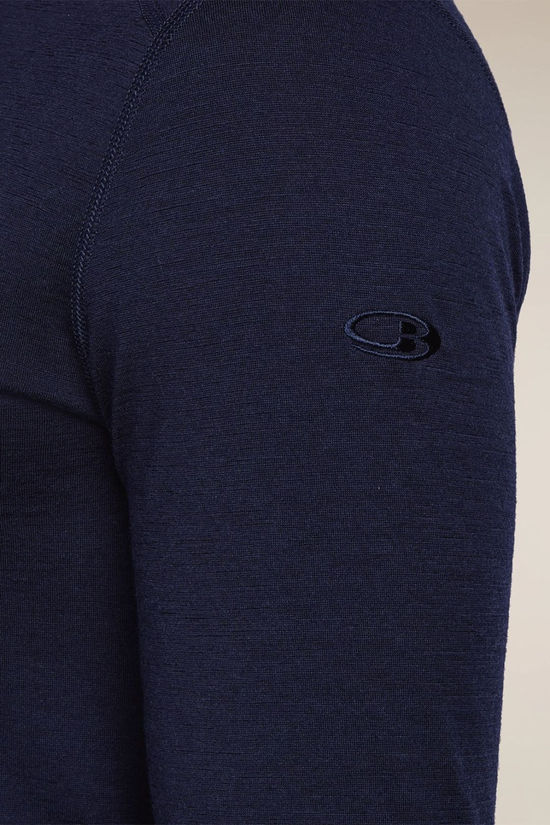 Icebreaker Mens 200 Oasis Base Layer Top Midnight Navy