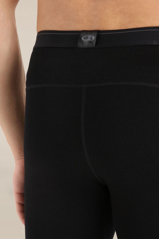 Icebreaker Mens 260 Base Layer Bottom Black/ Monsoon
