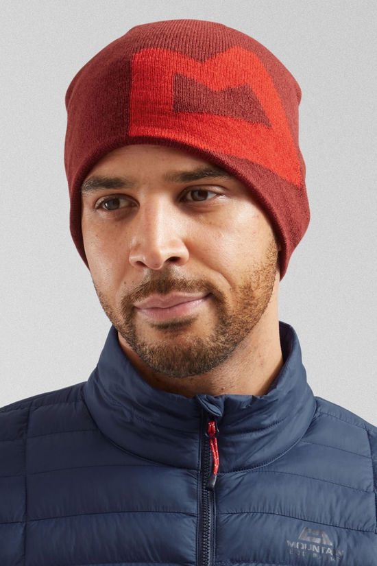 Mountain Equipment Unisex Branded Knitted Beanie Merlot/Chili