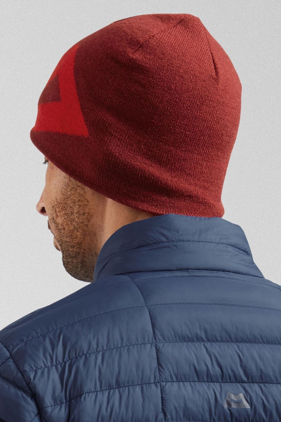 Mountain Equipment Unisex Branded Knitted Beanie Merlot/Chili