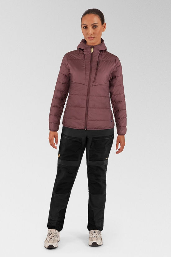 Fjallraven Womens Keb Padded Hoodie Jacket Port