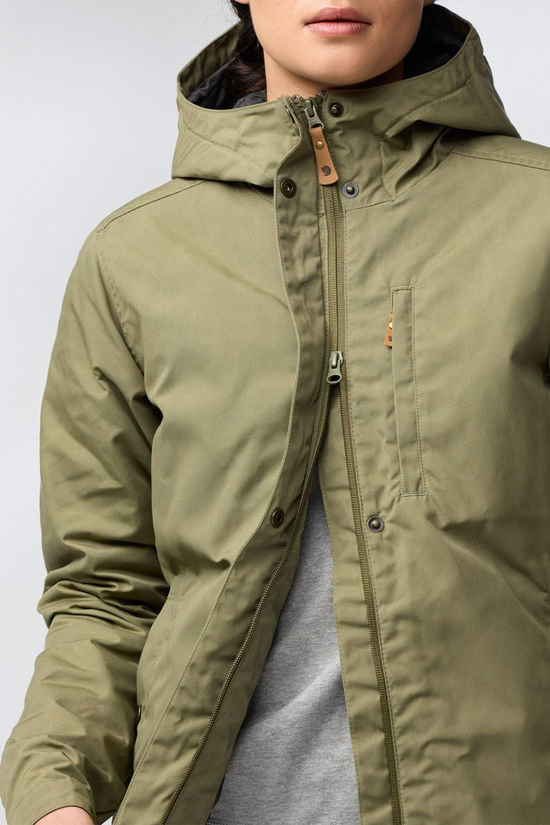 Fjallraven Womens Kiruna Padded Parka Green