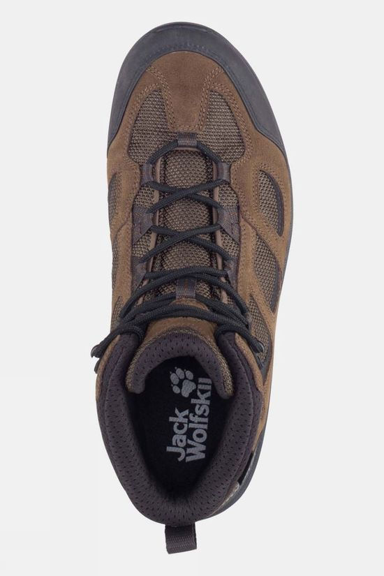Jack Wolfskin Mens Vojo Hike 3 Mid Boots Brown/Phantom
