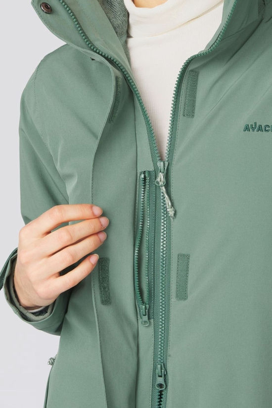 Ayacucho Womens Adventure 3-In-1 Jacket Sage Leaf/Sage Leaf Melange