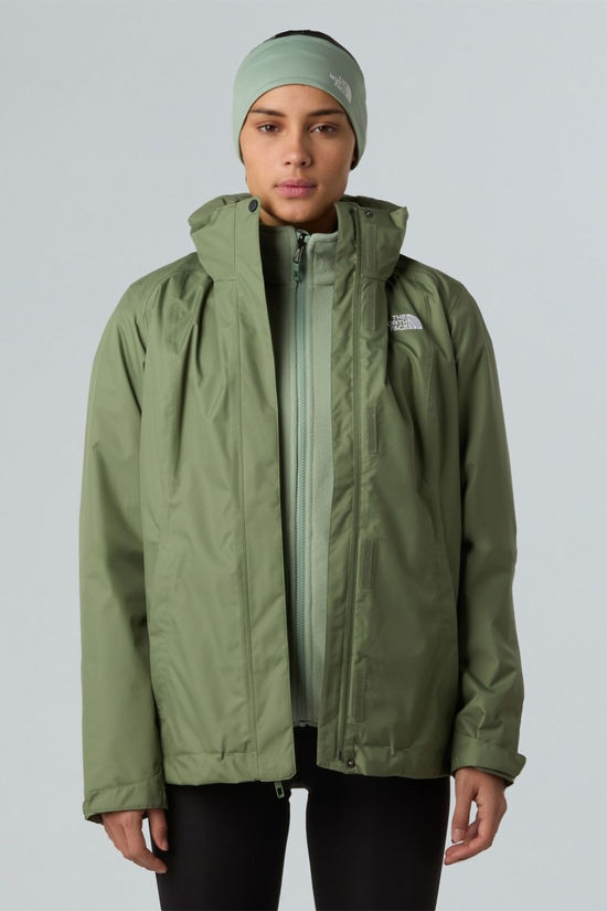 The North Face Womens Evolve II Triclimate 3-in1 Jacket Bark Mist/Slate Moss
