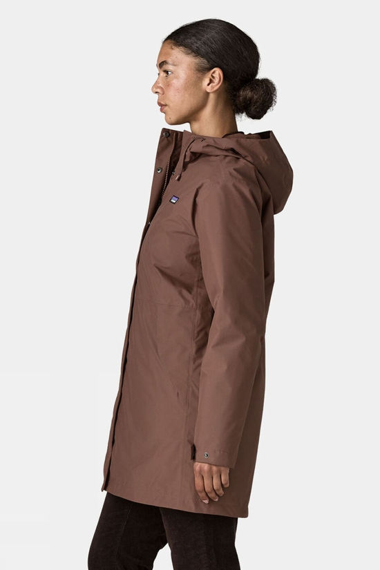 Patagonia Womens Heyes Peak 3-In-1 Parka Jacket Berm Brown