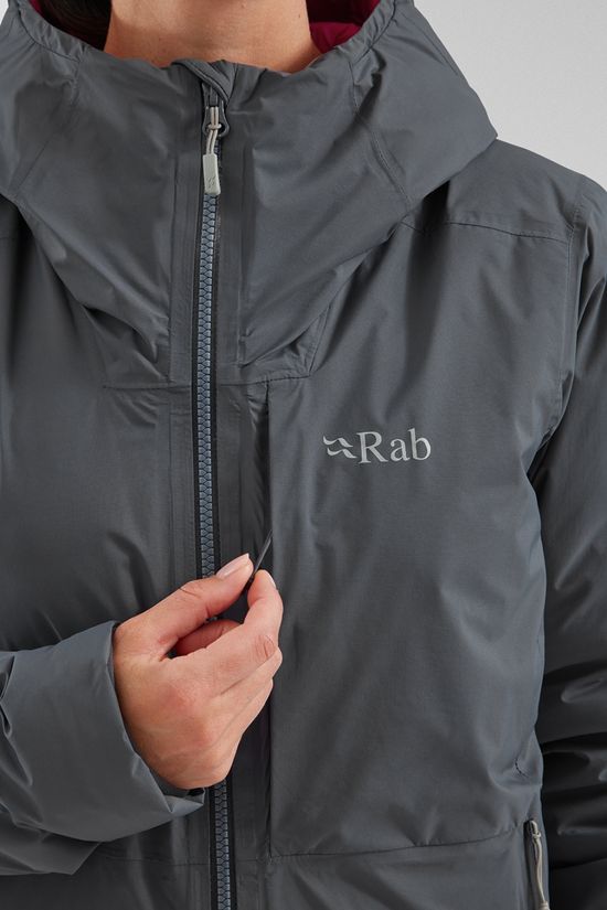 Rab Womens Microlight Shield Jacket Steel/Watermelon