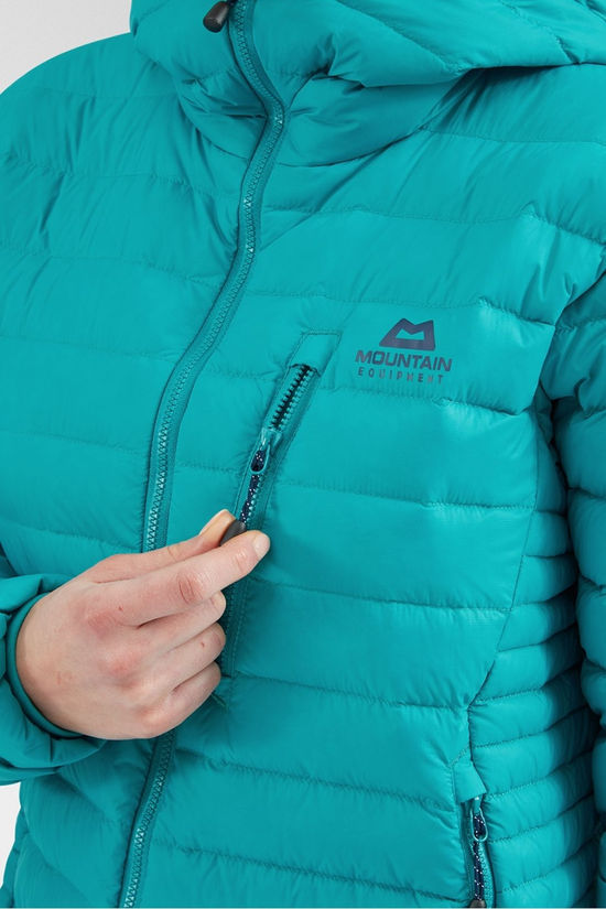 Mountain Equipment Womens Earthrise Hooded Jacket Topaz