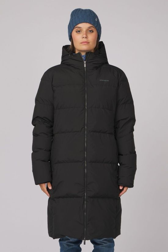 Ayacucho Womens Aarhus Recycled Long Down Jacket Black