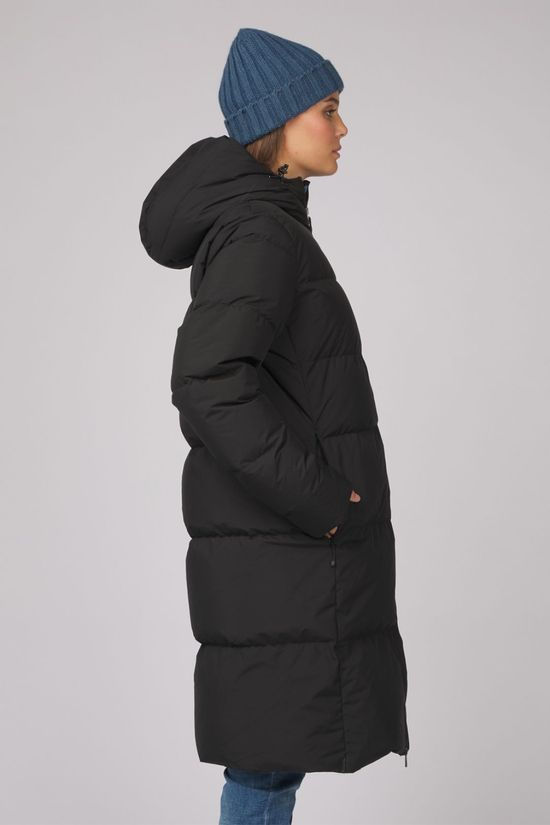 Ayacucho Womens Aarhus Recycled Long Down Jacket Black