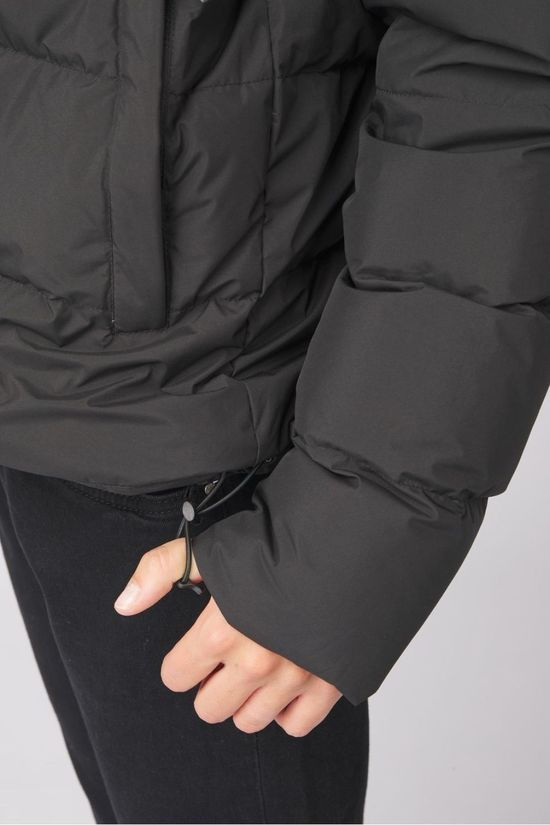Ayacucho Womens Aarhus Recycled Cropped Down Jacket Black
