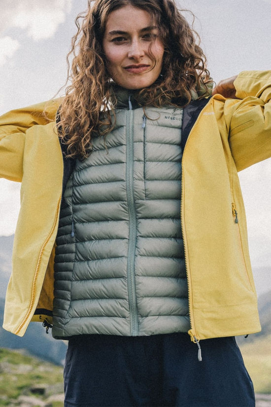 Ayacucho Womens Mountain Lightweight Down Jacket Iceberg Green