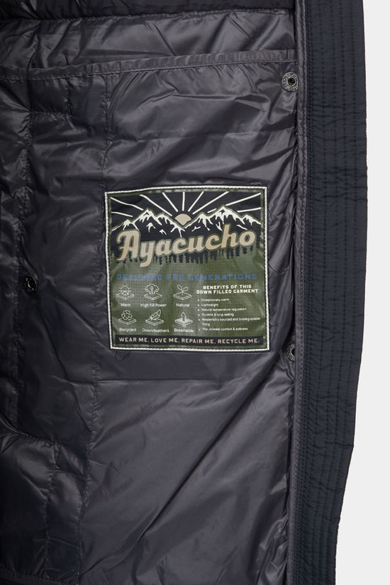 Ayacucho Womens Ashness Long Down Jacket Black
