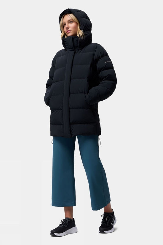 Columbia Womens Amaze Puff Mid Hooded Jacket  Black