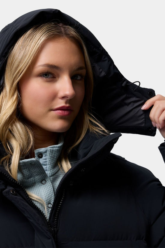 Columbia Womens Amaze Puff Mid Hooded Jacket  Black