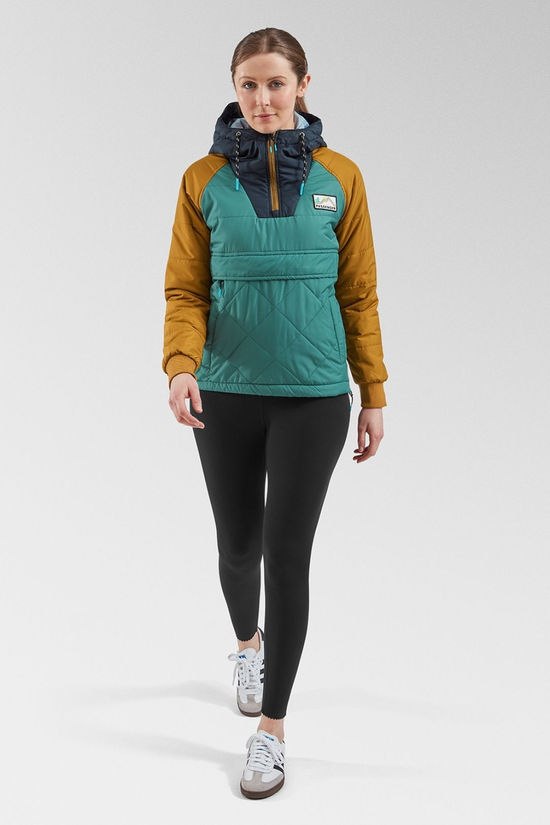 Passenger Womens Ocean Insulated Half Zip Jacket Deep Ocean