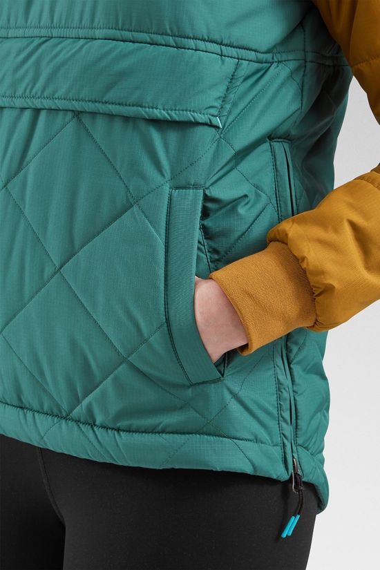 Passenger Womens Ocean Insulated Half Zip Jacket Deep Ocean