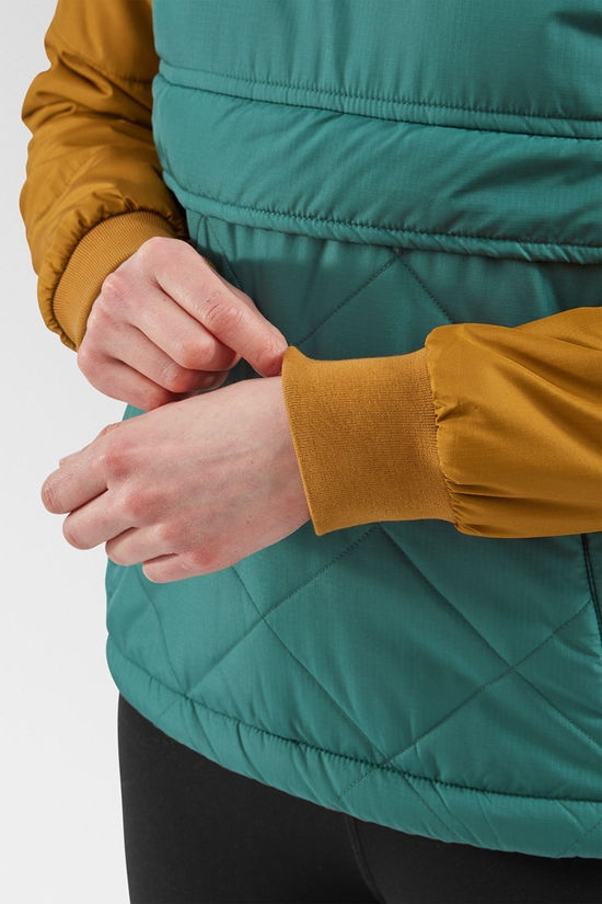 Passenger Womens Ocean Insulated Half Zip Jacket Deep Ocean