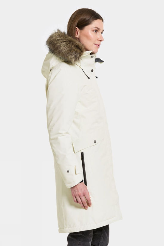Didriksons Womens Erika Parka White Foam