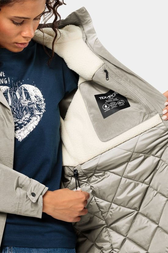 Jack Wolfskin Womens Talforst Parka  Dusty Grey