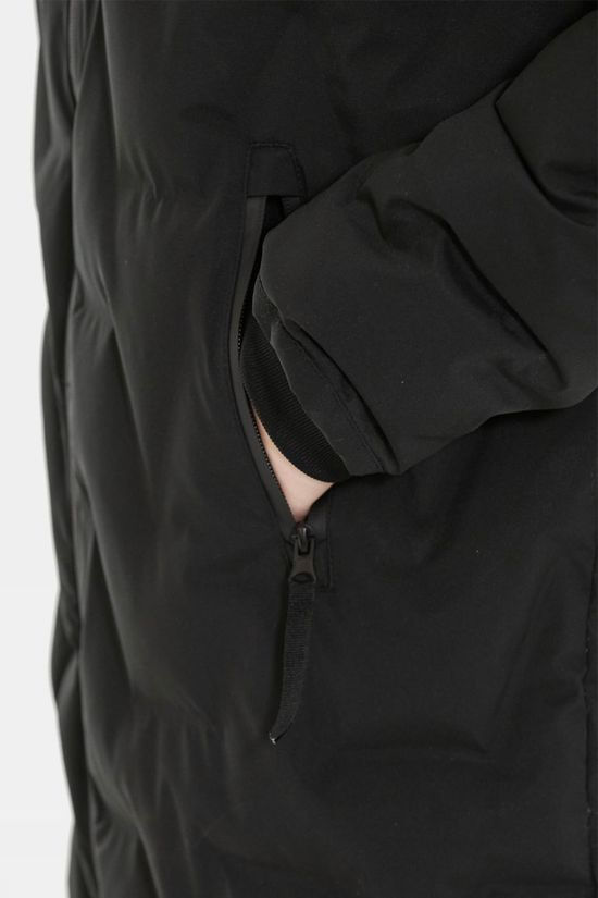 Weather Report Womens Foster Long Puffer Jacket Black