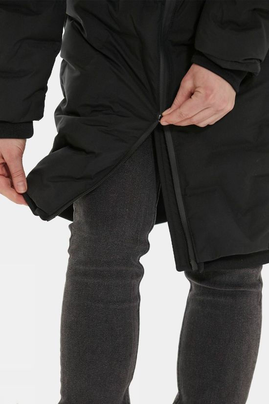 Weather Report Womens Foster Long Puffer Jacket Black