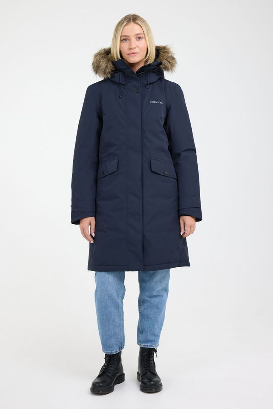 Didriksons Womens Emma Parka Dark Night Blue