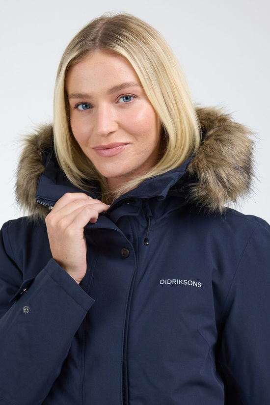 Didriksons Womens Emma Parka Dark Night Blue