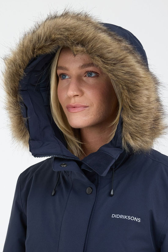 Didriksons Womens Emma Parka Dark Night Blue