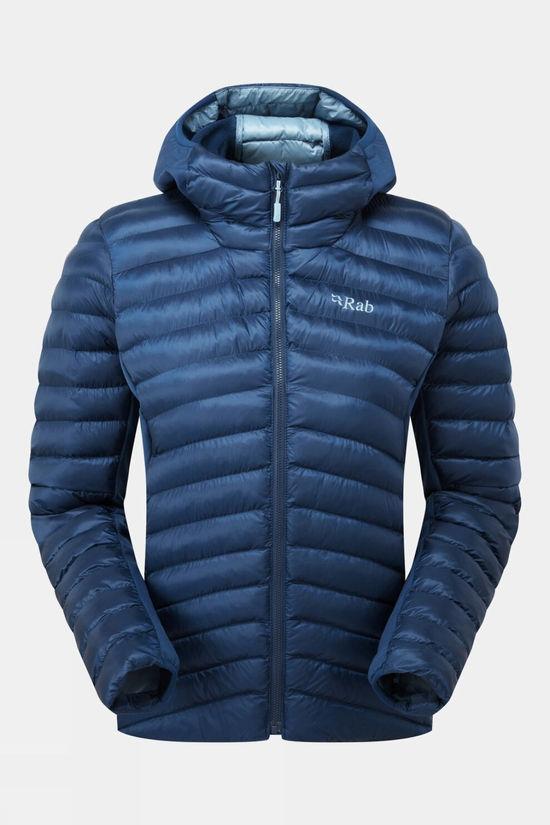 Rab Womens Cirrus Flex Hooded Jacket Tempest Blue