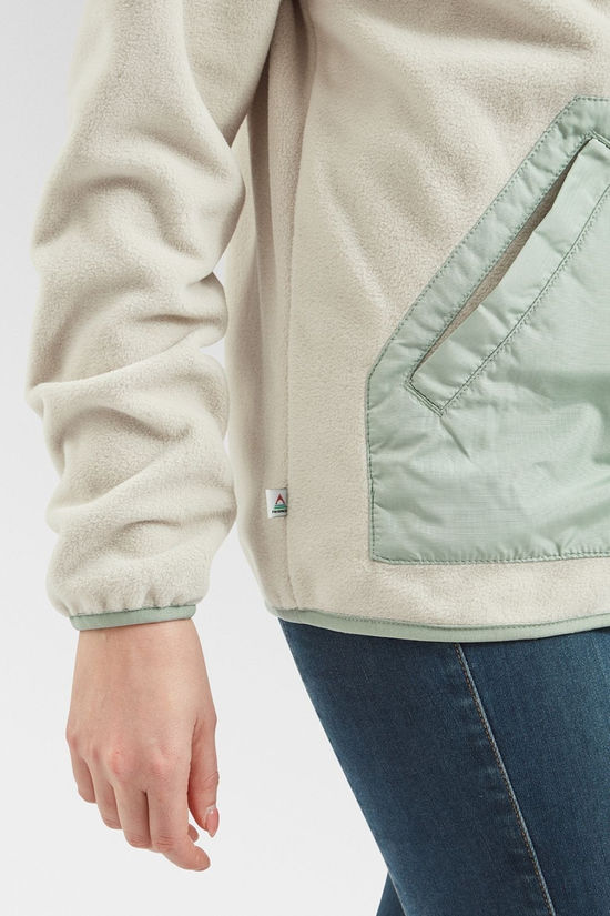 Passenger Womens Navegado Recycled Polar Fleece Jacket Oatmeal
