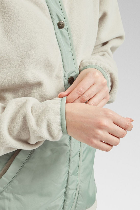 Passenger Womens Navegado Recycled Polar Fleece Jacket Oatmeal
