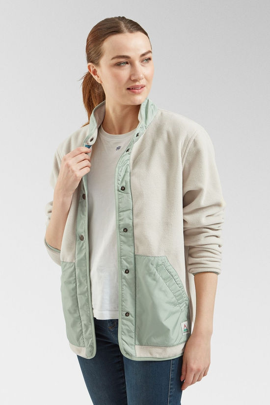 Passenger Womens Navegado Recycled Polar Fleece Jacket Oatmeal