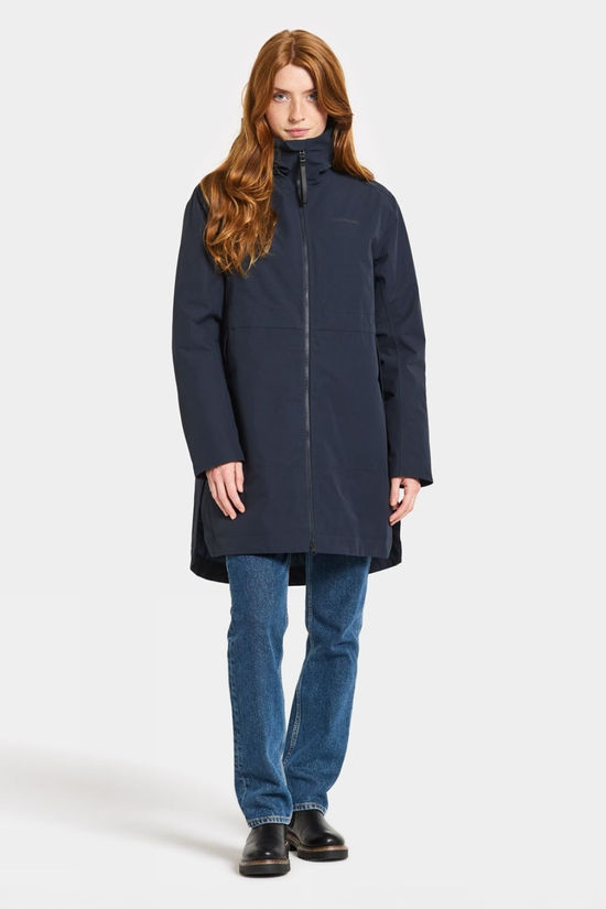 Didriksons Womens Elena Parka  Dark Night Blue